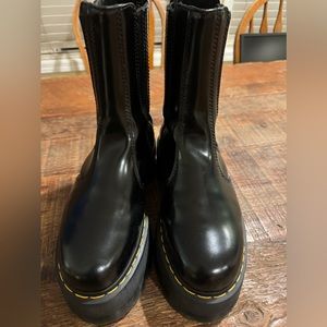 Dr Marten platform Chelsea boots size 9.